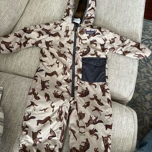 6-12 month Patagonia baby snow suit reversable